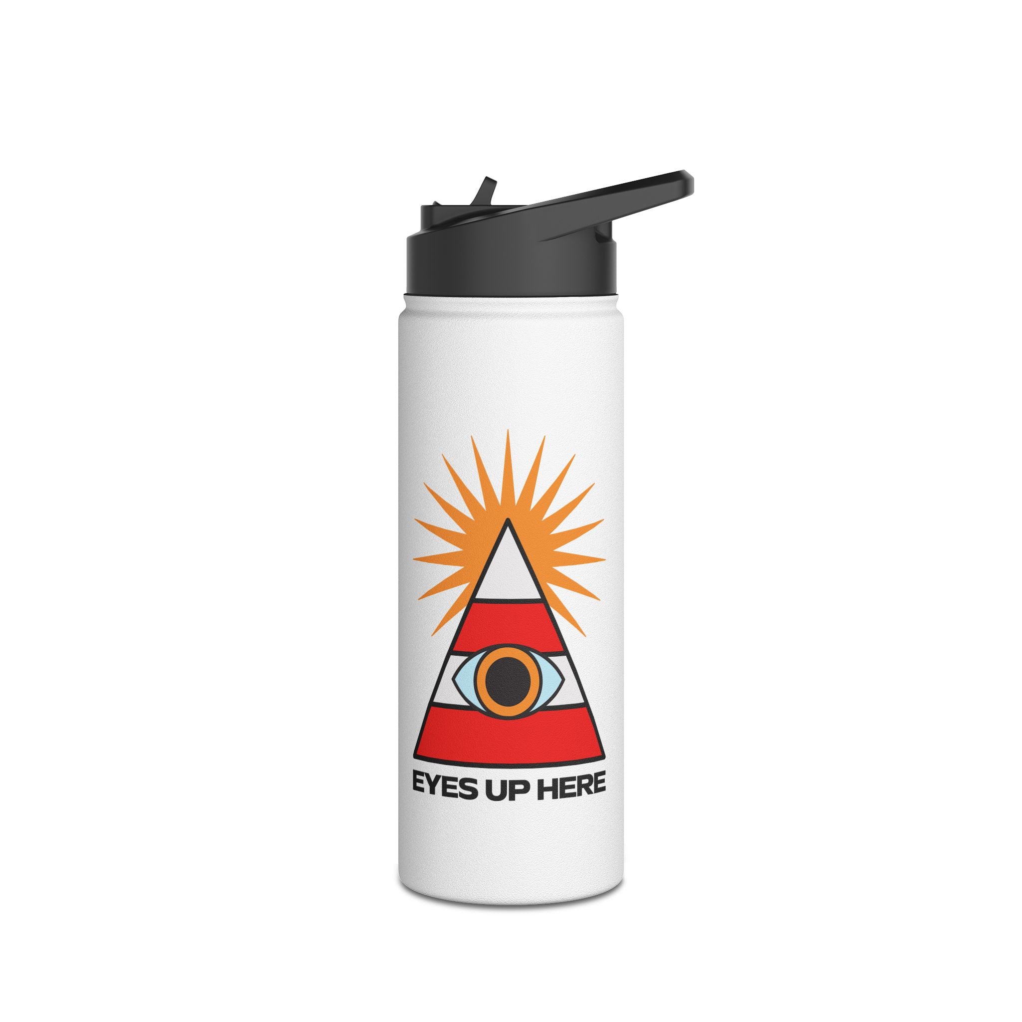 Eyes Up Here Water Bottle